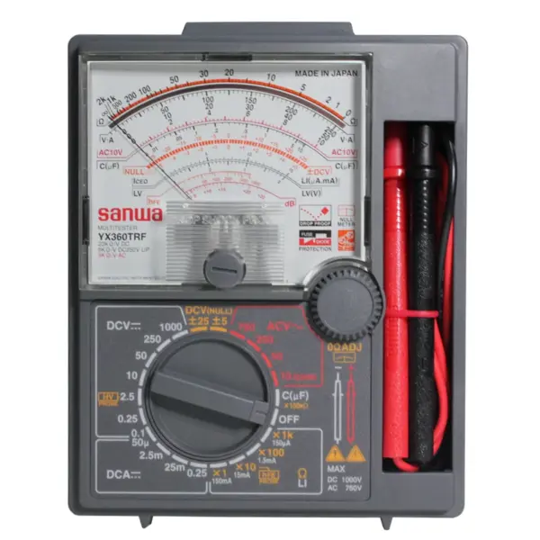 kf-S030c423f6fa24c0eb8e67e79d90c7547V-Japan-sanwa-YX360TRF-Analog-Multitesters-Drop-shock-proof-meter-Null-zero-center-meter.webp Japan sanwa YX360TRF Analog Multitesters ;Drop shock proof meter/Null(zero center) meter