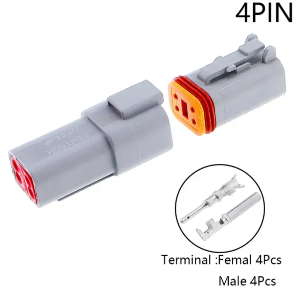 kf-S0df4852e32e5497d8ee046a6d74314c7T-1-Set-Deutsch-DT-2-3-4-6-8-12-Pin-Auto-Waterproof-Connector-Automotive-Sealed.webp DT 2 3 4 6 8 12 Pin Auto Waterproof Connector Automotive Sealed Electric Male And Female Plug DT06-2S DT04-2P