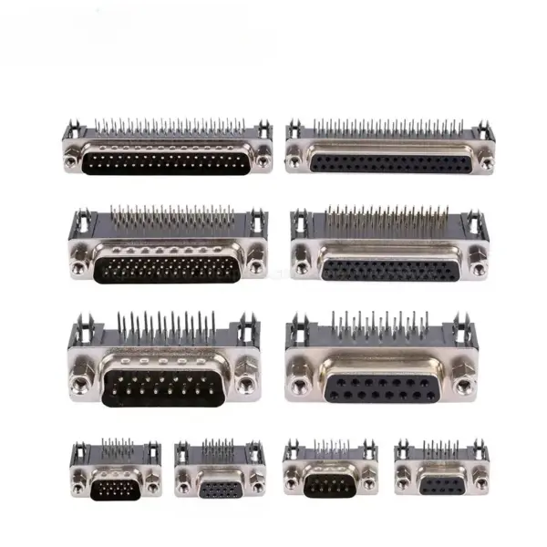 kf-S13a335d335054f45843406b79ecb7720a-5PCS-DR9-DR15-DR25-DR37-Hole-Pin-Female-Male-Right-Angle-Welded-D-sub-Connector-RS232.webp DR9 DR15 DR25 DR37 Hole/Pin Female Male Right Angle Welded D-sub Connector RS232 Serial Port Adapter DB9 9/15/25/37 Pin