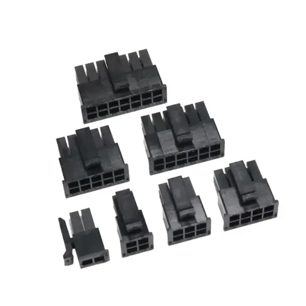 kf-S5ee13882855b450e80e7743214950496h-10sets-Micro-Fit-3-0-2P-4P-6P-Connector-3-0mm-Pitch-Male-Housing-8P-10P.webp 3.0mm Pitch Micro-Fit 3.0 2P 4P 6P Connector Male Housing 8P 10P 12 16P 18P 20P 24Pin Mini 5557/43025 Male Shell+Terminal