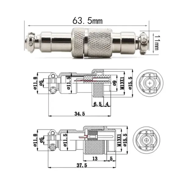 kf-S625f6467887f4ed68600e3ea159a8aa7f-5-20PCS-GX12-Butt-type-2-3-4-5-6-7-Pin-Electric-Aviation-Socket-Plug.webp GX12 Butt type 2/3/4/5/6/7 Pin Electric Aviation Socket & Plug 12MM Docking Power Male& Female Circular Panel Connector