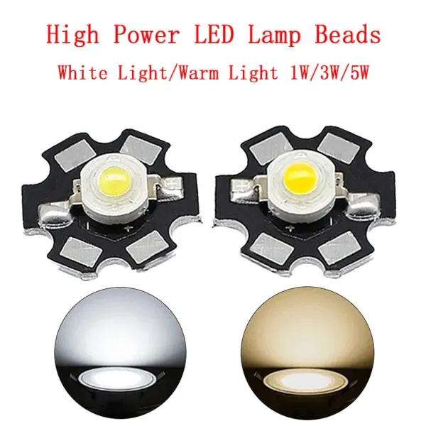kf-S643ad169d3554703b2a6f90788378722P-1W-3W-5W-High-Power-LED-Beads-Full-Spectrum-Pure-White-Warm-With-20mm-Black-Star.webp 1W 3W 5W High Power LED Beads Full Spectrum Pure White/Warm With 20mm Black Star PCB Heat sink Aluminum Substrate DIY lights