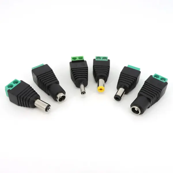 kf-S6fd85d9f170a41429684bff2a16e9f271-DC-Male-Female-power-supply-Connector-5-5-x-2-1MM-5-5-2-5MM-3.webp DC Male Female power supply Connector 5.5 x 2.1MM 5.5*2.5MM 3.5*1.35MM 5.5mm x 2.5mm Jack Adapter Plug for Led Strip Light p1