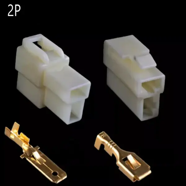 kf-S79f71a57b4f442789013d75eeb3a49a65-5set-6-3mm-connector-1P-2P-3P-4P-6P-8P-6-3-Connector-Kits-Male-Female.webp 6.3mm pitch connector 1P 2P 3P 4P 6P 8P 6.3 Connector Kits Male Female Socket Plug Plug For Motorcycle Motorbike Car