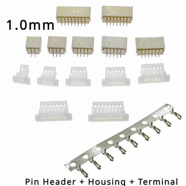 kf-S88e49b0c276d47c5bdff8c3fbda18a551-20-Set-SH1-0-Connetor-1-0mm-Pitch-Horizontal-Type-2-3-4-5-6-7.webp 1.0mm Pitch SH1.0 Connetor Horizontal Type 2/3/4/5/6/7/8/9/10P ( Pin Header + Housing + Terminal )