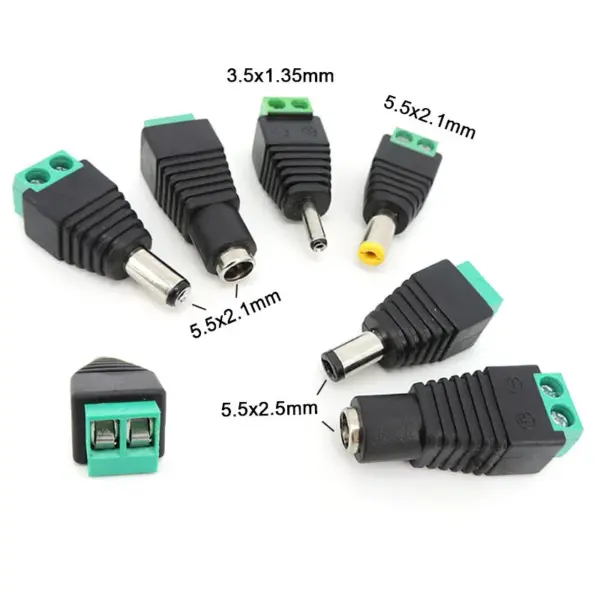 kf-S9825fe474b1e4dd58510be2ab37f7c35w-DC-Male-Female-power-supply-Connector-5-5-x-2-1MM-5-5-2-5MM-3.webp DC Male Female power supply Connector 5.5 x 2.1MM 5.5*2.5MM 3.5*1.35MM 5.5mm x 2.5mm Jack Adapter Plug for Led Strip Light p1
