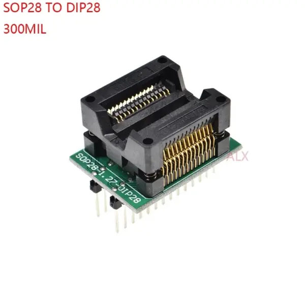 kf-Sa02cb132bdcb4540ba1d826c8961ca1b8-Sop8-Sop14-Sop16-Sop20-Sop28-44-Tssop8-Tssop16-Tssop20-Tssop28-TQFP32-LQFP44-To-Dip-Programmer-Adapter.webp Sop8/Sop14/Sop16/Sop20/Sop28/44/Tssop8/Tssop16/Tssop20/Tssop28/TQFP32/LQFP44 To Dip Programmer Adapter Socket 150/208/173/300mil