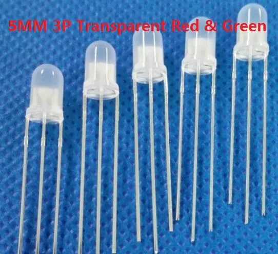 kf-Sa29b6c77fe004329a4eb0fe154305be5h-20PCS-F5-5mm-LED-Red-Green-Light-Emitting-Diode-Common-Anode-Cathode-3pin-3P-Positive-Negative.webp F5 5mm LED Red+Green Light Emitting Diode Common Anode Cathode 3pin 3P Positive Negative Transparent / Fog Type RGB Blue