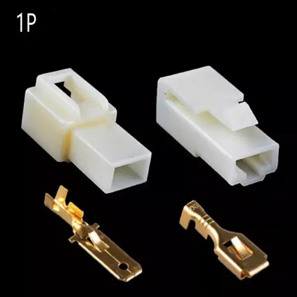 kf-Sa36984a438134dbaa227bddc42a65a35F-5set-6-3mm-connector-1P-2P-3P-4P-6P-8P-6-3-Connector-Kits-Male-Female.webp 6.3mm pitch connector 1P 2P 3P 4P 6P 8P 6.3 Connector Kits Male Female Socket Plug Plug For Motorcycle Motorbike Car