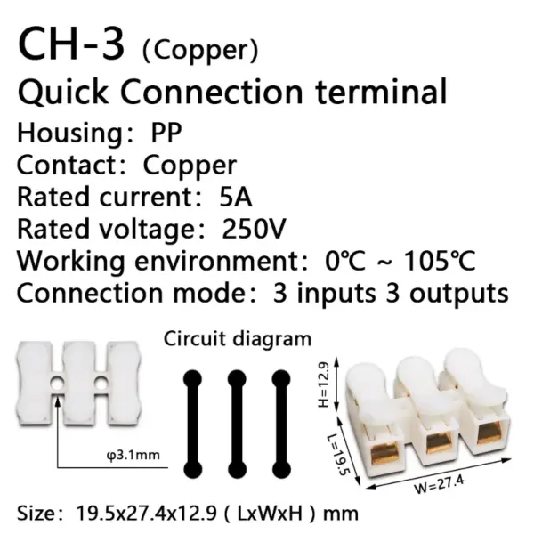 kf-Scf4125c345bb496ba624281835b326c0Y-CH1-CH2-CH3-CH4-Quick-Splice-Lock-Wire-Connectors-1-2-3-4Pins-Copper-Electrical-Cable.webp CH1 CH2 CH3 CH4 Quick Splice Lock Wire Connectors 1/2/3/4Pins Copper Electrical Cable Terminals For Easy Safe Splicing Into Wire