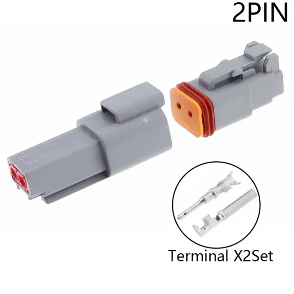 kf-Sf664efcab62a416a927eae5a8c86eb58Z-1-Set-Deutsch-DT-2-3-4-6-8-12-Pin-Auto-Waterproof-Connector-Automotive-Sealed.webp DT 2 3 4 6 8 12 Pin Auto Waterproof Connector Automotive Sealed Electric Male And Female Plug DT06-2S DT04-2P